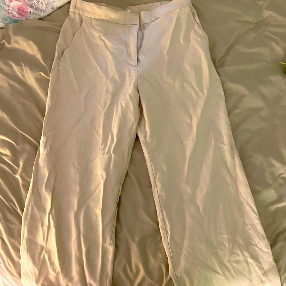 Womens light tan trouser pants- size 14